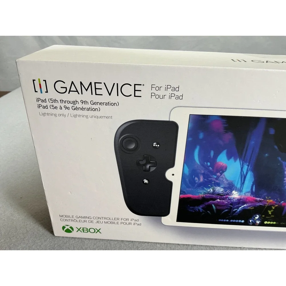 Gamevice Controller for iPad Xbox Mobile Gaming Black Lightning 5th-9th Gen NEW